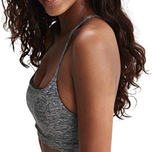 LOLE Half Moon Bra Top Yoga Sports Gray Heather Revolve Carbon38 Bandier S
